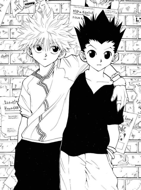 gon and killua|killua and gon manga.